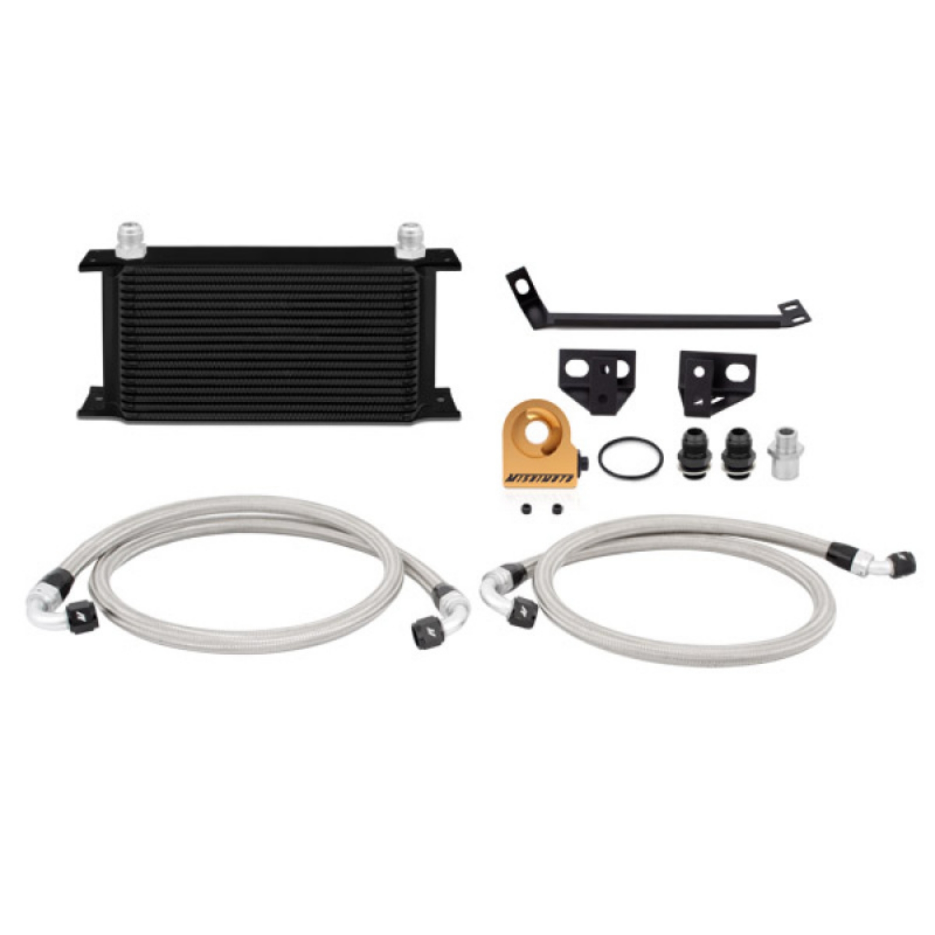 Picture of Mishimoto 15 Ford Mustang EcoBoost Thermostatic Oil Cooler Kit - Black