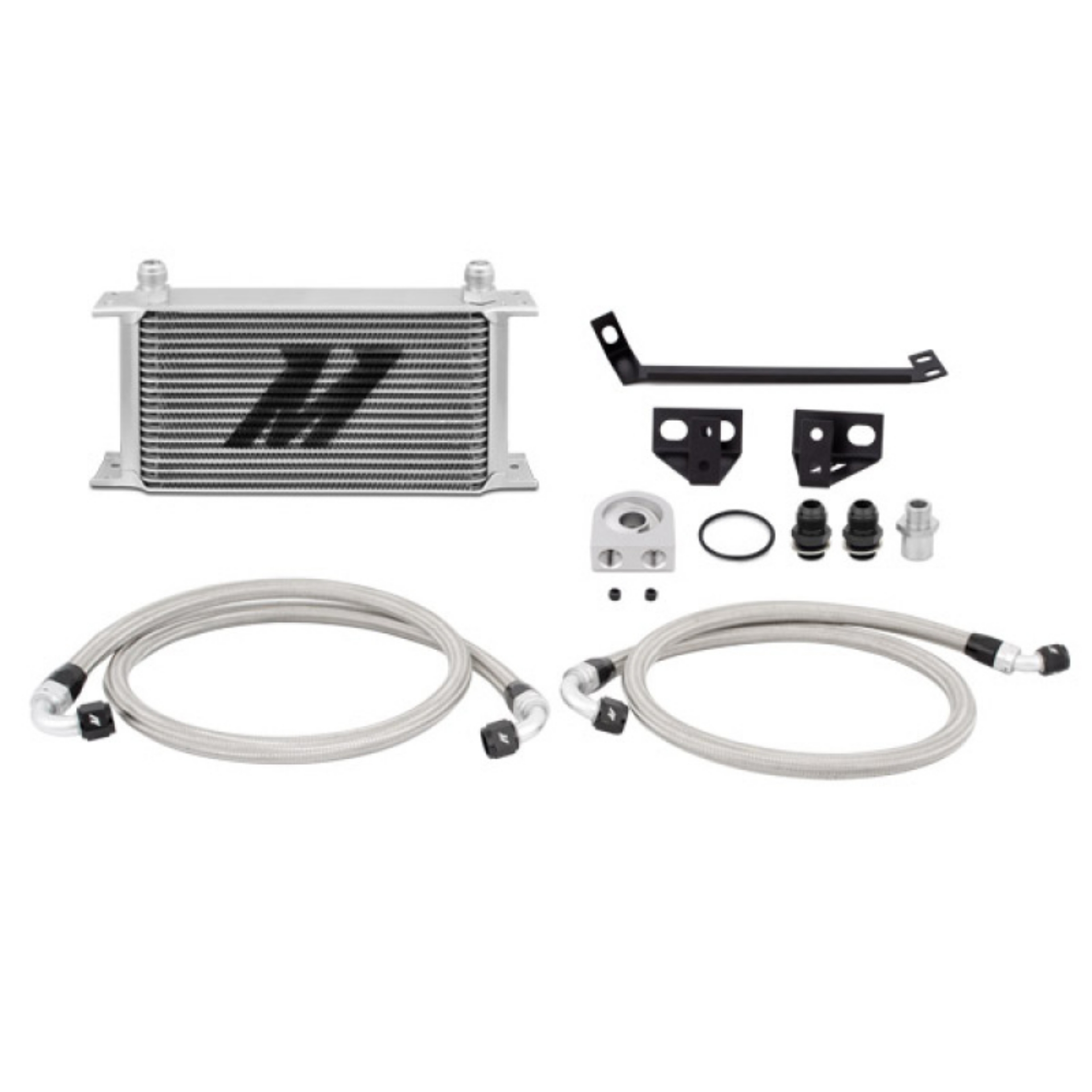 Picture of Mishimoto 15 Ford Mustang EcoBoost Non-Thermostatic Oil Cooler Kit - Silver