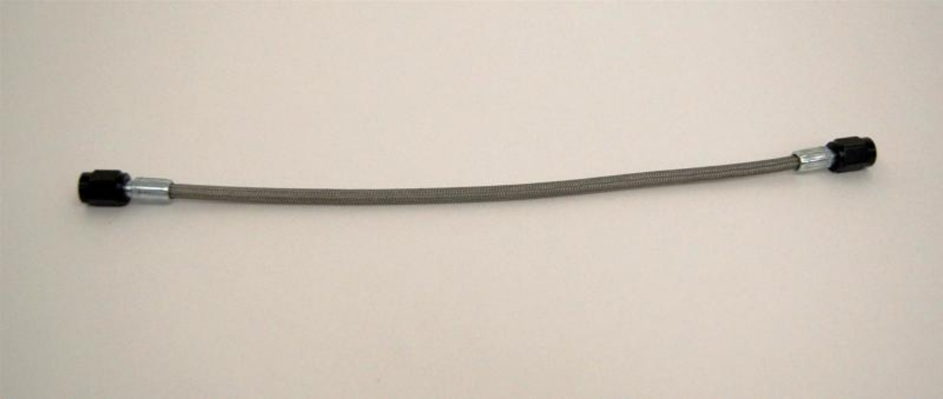 Picture of Fragola -2AN Brake Line w- -3AN Black Alum- Nuts 10in