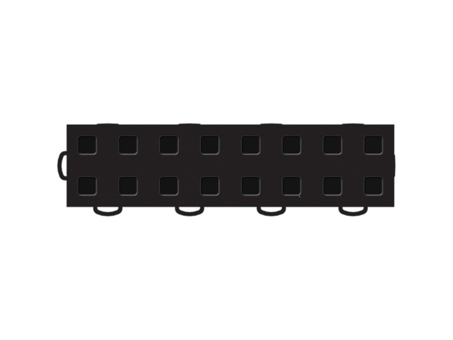 Picture of WeatherTech TechFloor - 2in X 12in Borderw- Tabs - Black **Order in Qtys of 10