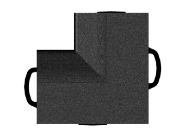 Picture of WeatherTech TechFloor - Inside Corner - Black **Order in Qtys of 4