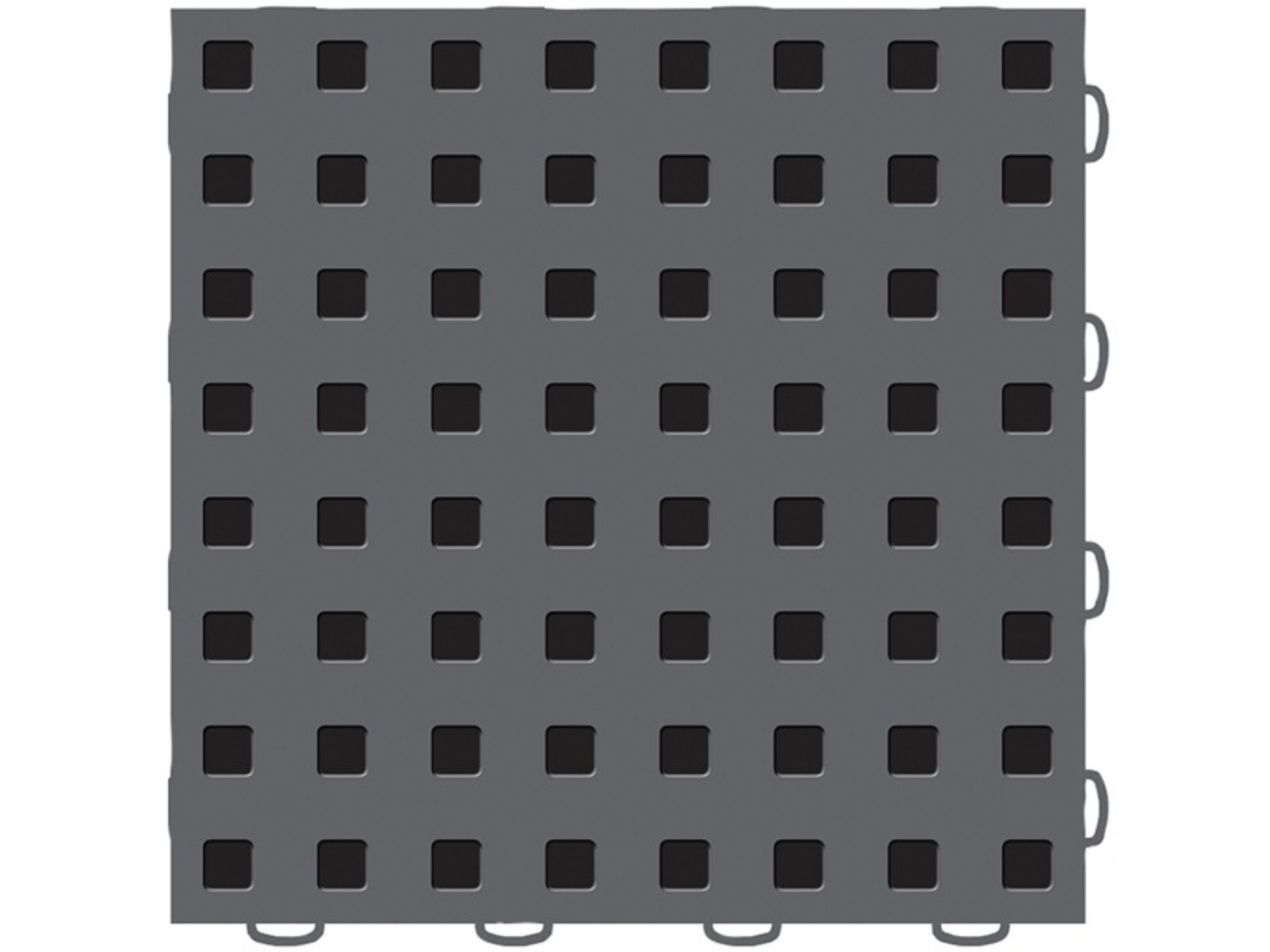 Picture of WeatherTech TechFloor - 12in X 12in Tiles - Dark Grey-Black **Order in Qtys of 10