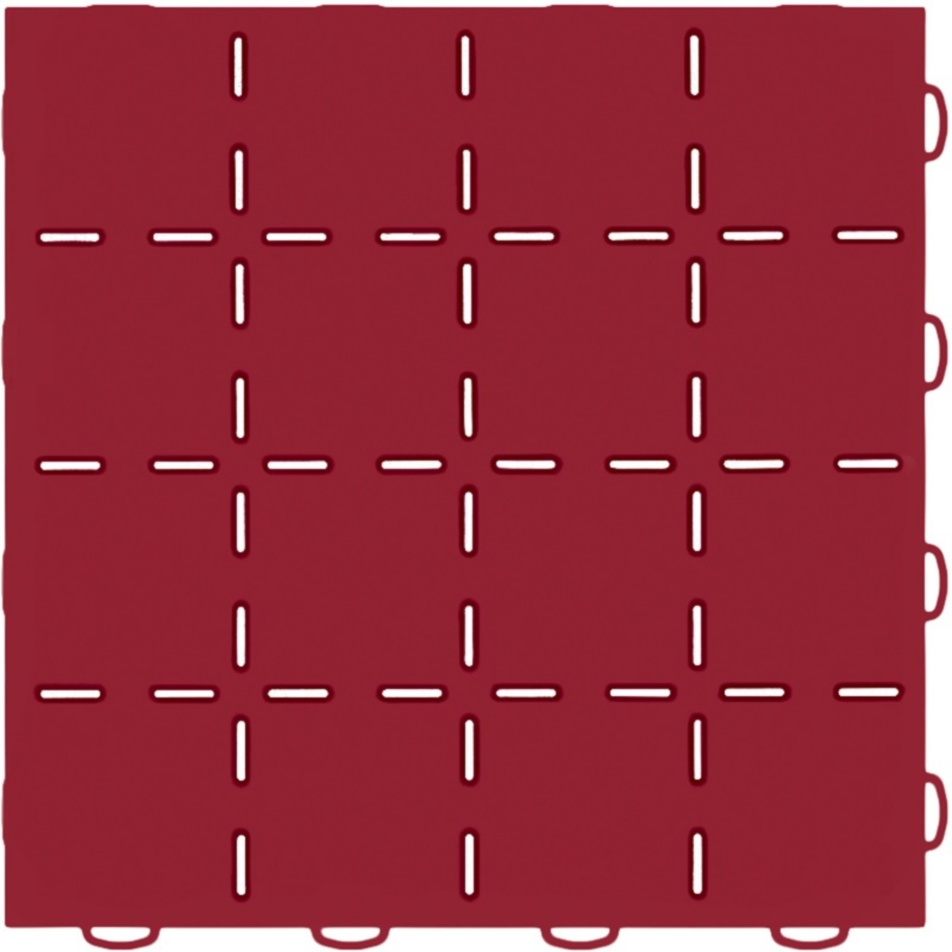 Picture of WeatherTech TechFloor - 12in X 12in Tiles - Red-Black **Order in Qtys of 10