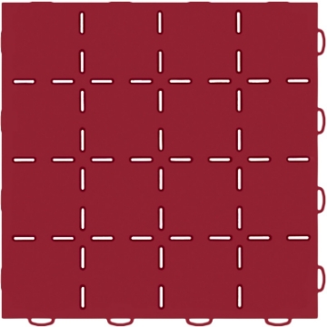 Picture of WeatherTech TechFloor - 12in X 12in Tiles - Red-Black **Order in Qtys of 10