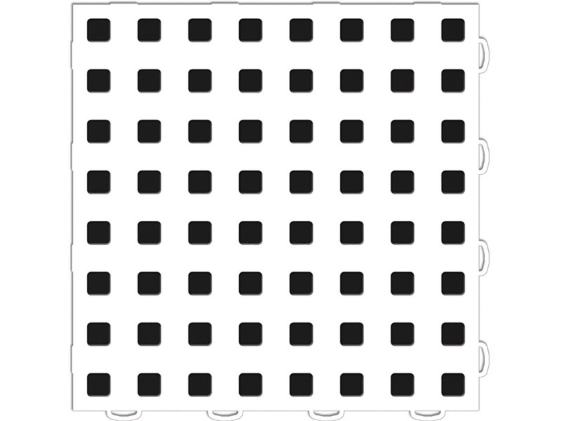 Picture of WeatherTech TechFloor - 12in X 12in Tiles - White-Black **Order in Qtys of 10