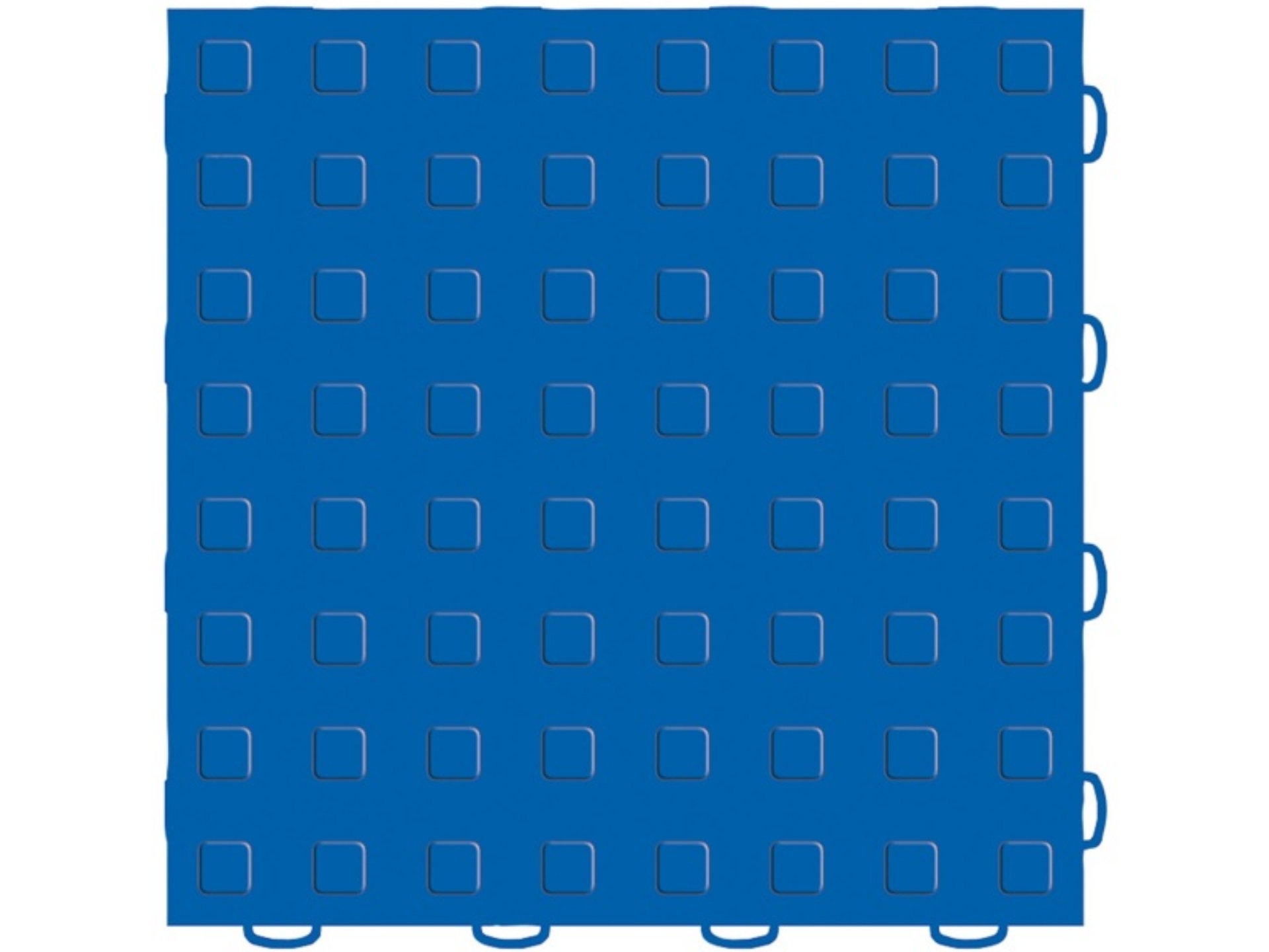 Picture of WeatherTech TechFloor 12in x 12in Solid Floor Tile w- Raised Squares - Blue