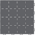 Picture of WeatherTech TechFloor 12in x 12in Solid Floor Tile w- Raised Squares - Dark Grey