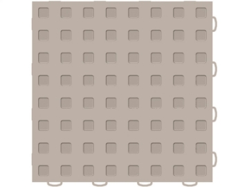 Picture of WeatherTech TechFloor 12in x 12in Solid Floor Tile w- Raised Squares - Tan