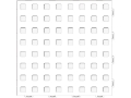 Picture of WeatherTech TechFloor 12in x 12in Solid Floor Tile w- Raised Squares - White