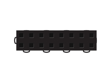 Picture of WeatherTech TechFloor - 3in X 12in TilesLeft Loop - Black-Black **Order in Qtys of 10