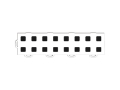 Picture of WeatherTech TechFloor - 3in X 12in TilesLeft Loop - White-Black **Order in Qtys of 10