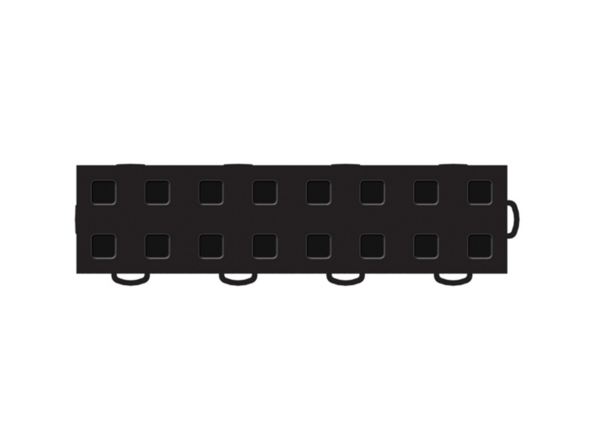 Picture of WeatherTech TechFloor - 3in X 12in TilesRight Loop - Black-Black **Order in Qtys of 10