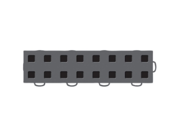 Picture of WeatherTech TechFloor - 3in x 12in TilesRight Loop - Dark Grey-Black