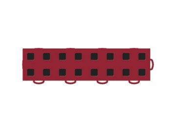 Picture of WeatherTech TechFloor - 3in X 12in TilesRight Loop - Red-Black **Order in Qtys of 10