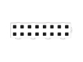 Picture of WeatherTech TechFloor - 3in X 12in TilesRight Loop - White-Black **Order in Qtys of 10