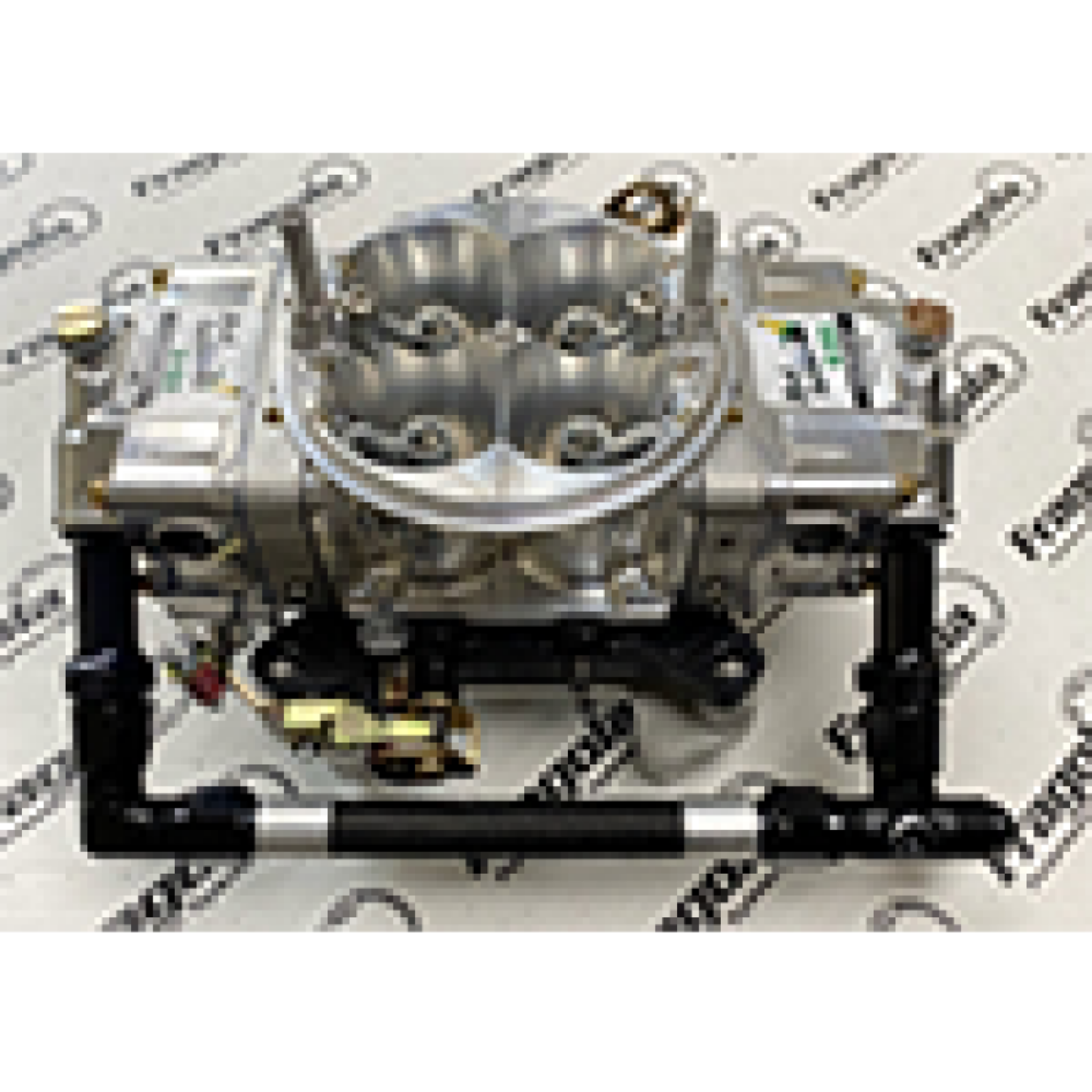 Picture of Fragola Holley 4150 Ultra HP Sportsman Fuel Line Kit -8AN O-Ring Fuel Inlets