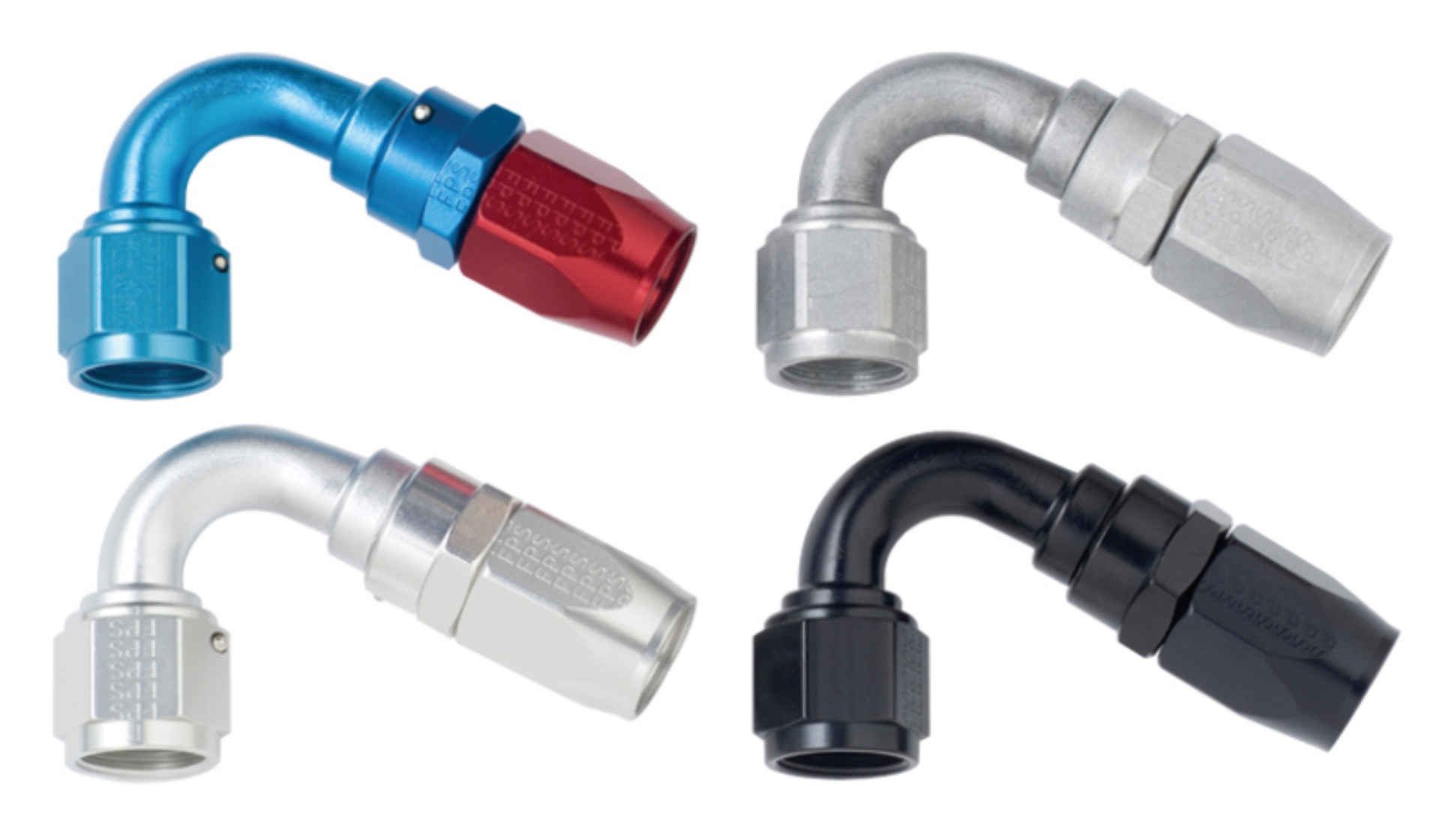 Picture of Fragola -12AN x 120 Degree Power Flow Hose End - Blue-Red