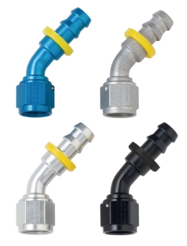 Picture of Fragola -10AN Push-Lite End 45 Degree - Blue