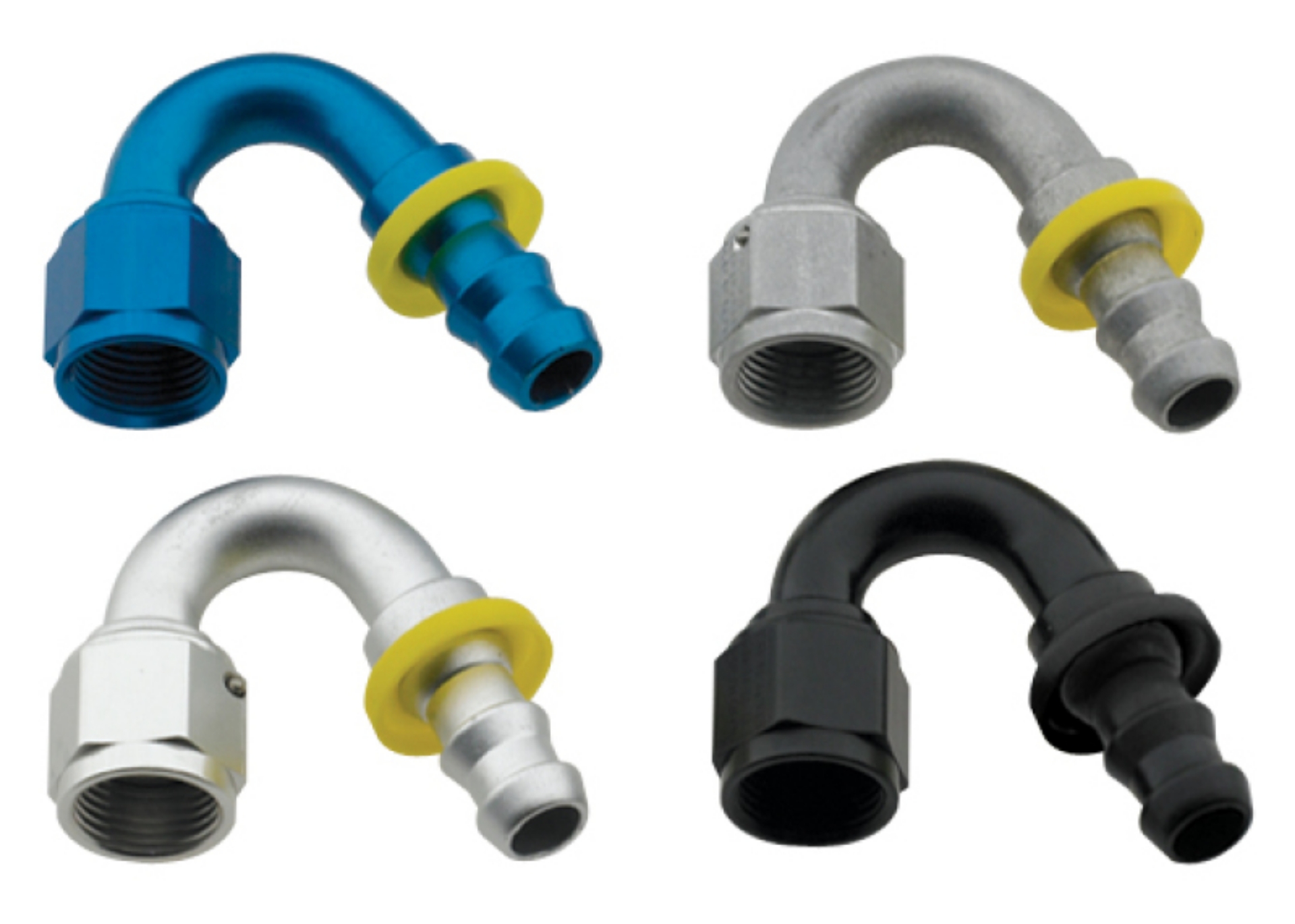 Picture of Fragola -10AN Push-Lite End 150 Degree - Blue