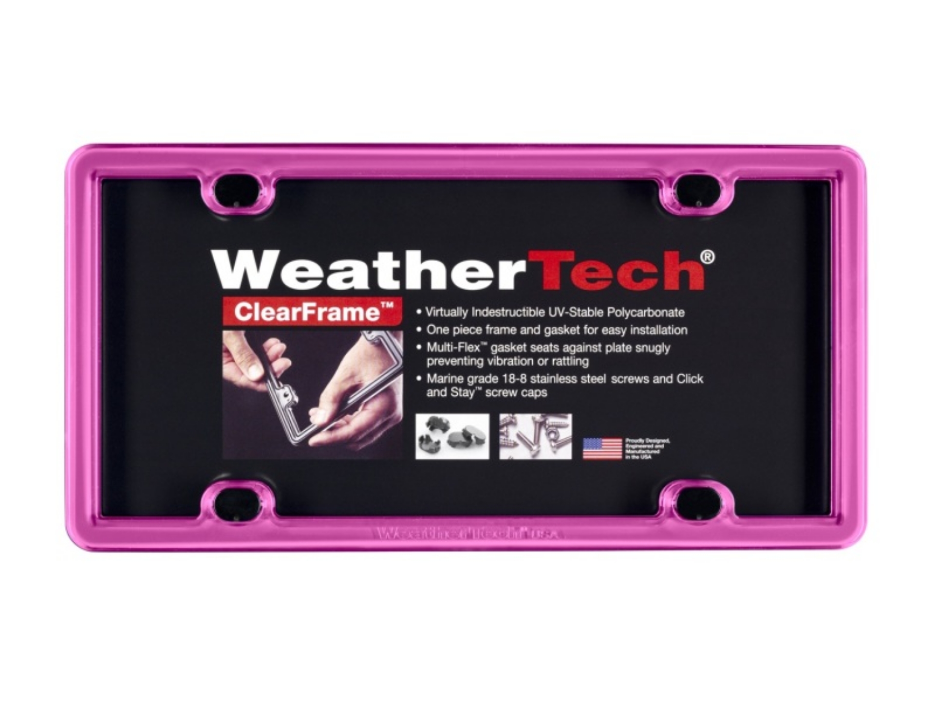 Picture of WeatherTech ClearFrame - Hot Pink