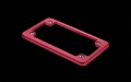 Picture of WeatherTech Motorcycle Billet Plate Frames - Red