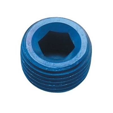 Picture of Fragola 3-8 NPT Internal Pipe Plug - Blue