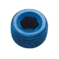 Picture of Fragola 1-2 NPT Internal Pipe Plug - Blue