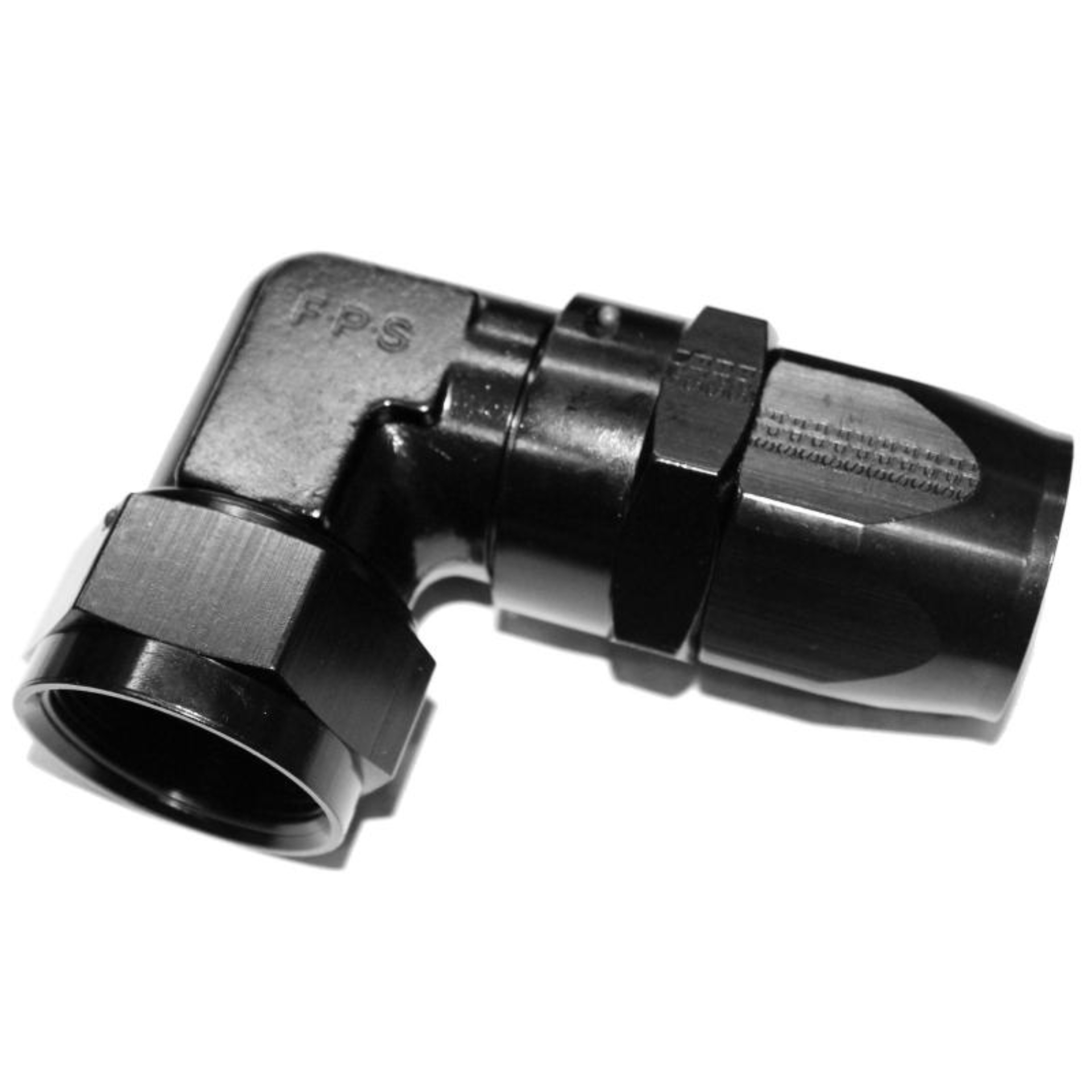 Picture of Fragola -16AN x 90 Degree Low Profile Forged Hose End - Black