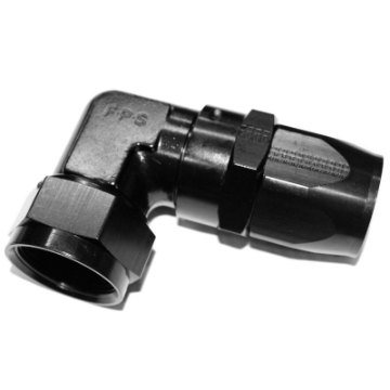 Picture of Fragola -16AN x 90 Degree Low Profile Forged Hose End - Black