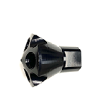 Picture of Fragola Nitrous Showerhead 3-8 FPT x 1-4 FPT Outlets 4 Black