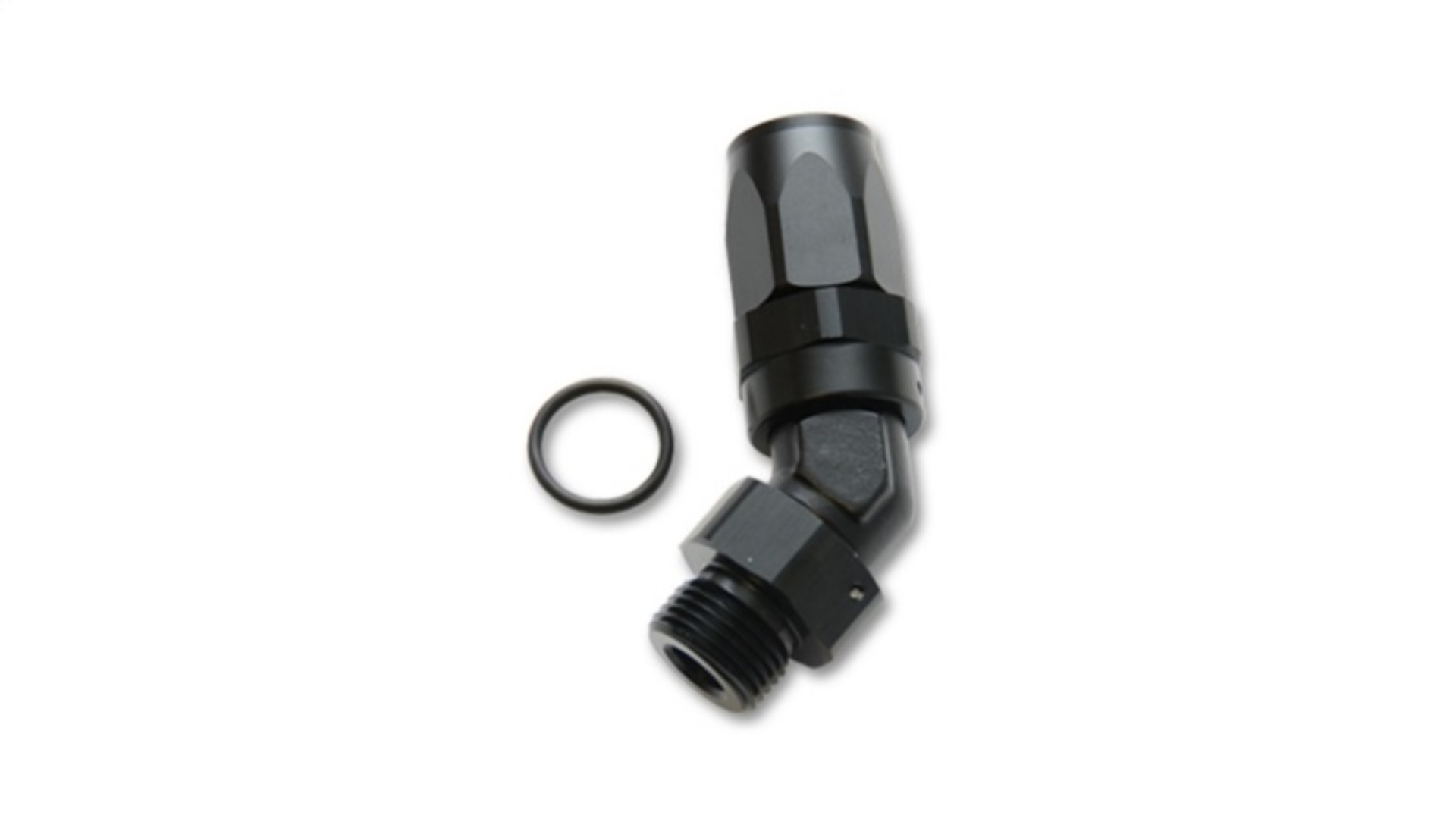 Picture of Vibrant Male -8AN 45 Degree Hose End Fitting - 3-4-16 Thread 8