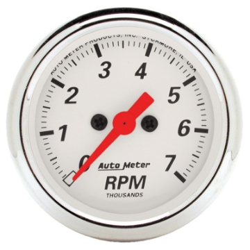Picture of Autometer Arctic White 2-1-16in 7k RPM In-Dash Tachometer