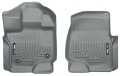 Picture of Husky Liners 15-23 Ford F-150 Super-Super Crew Cab WeatherBeater Grey Front Floor Liners