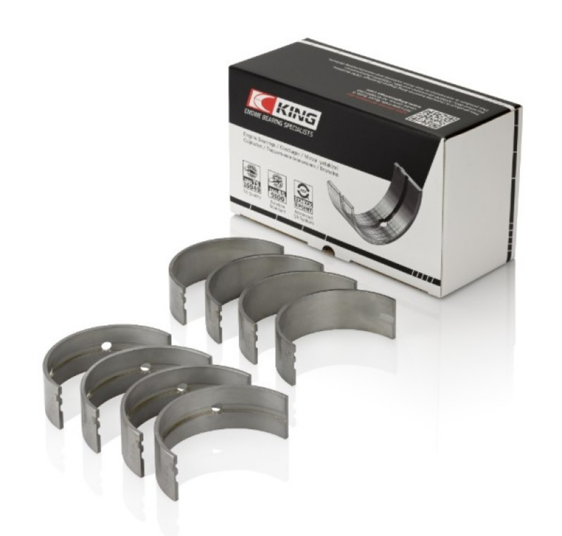 Picture of King Engine Bearings 2005-2012 Nissan VQ40DE 6 Cyl Performance Main Bearing Set - Size STD