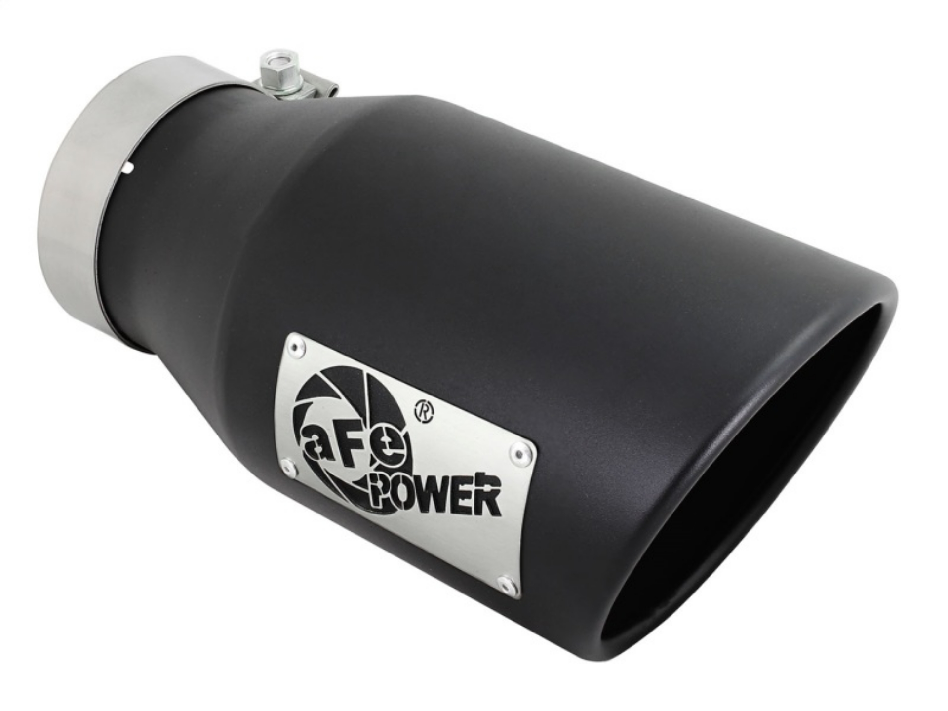 Picture of aFe Diesel Exhaust Tip Bolt On Black 4in Inlex x 6in Outlet x 12in