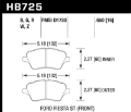 Picture of Hawk 2014 Ford Fiesta ST DTC-60 Front Brake Pads