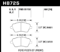 Picture of Hawk 2014 Ford Fiesta ST DTC30 Front Brake Pads