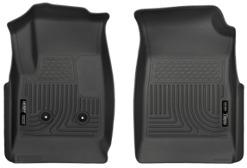 Picture of Husky Liners 15 Colorado Crew Cab-Ext Cab WeatherBeater Black Front Floor Liner