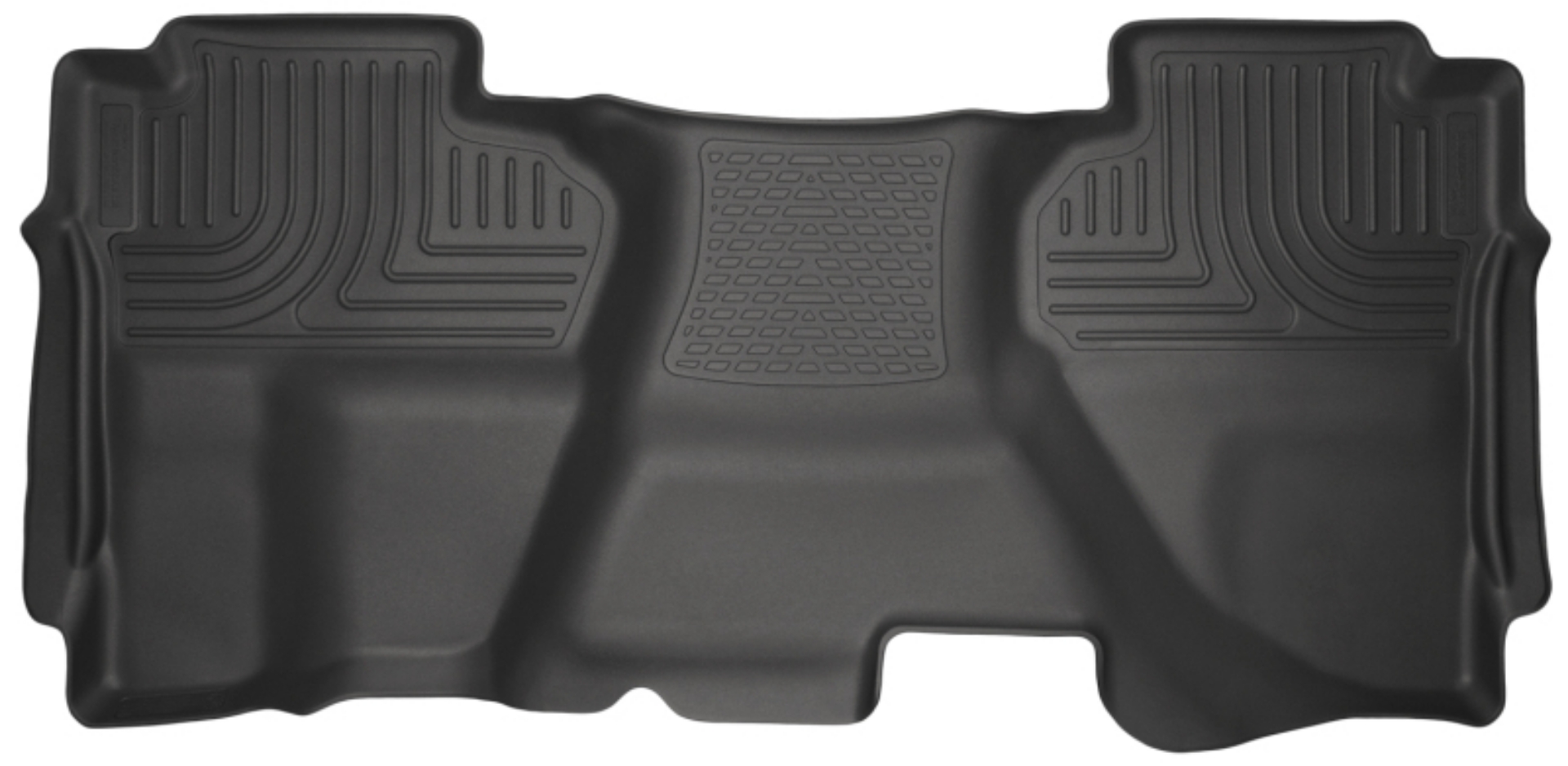 Picture of Husky Liners 07-13 Chevrolet Silverado 1500 Ext Cab WeatherBeater Black 2nd Seat Floor Liners