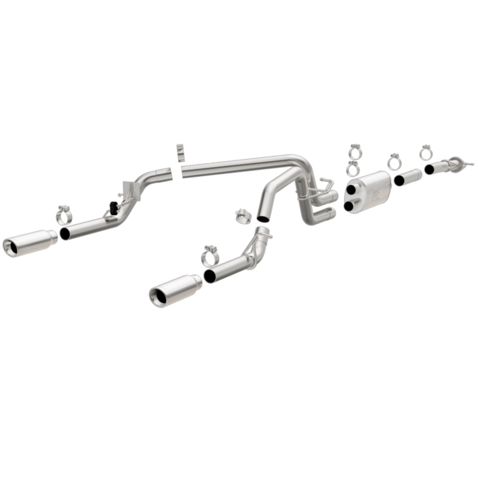 Picture of MagnaFlow Stainless Cat-Back Exhaust 2015 Chevy Colorado-GMC Canyon Dual Split Rear Exit 3-5in
