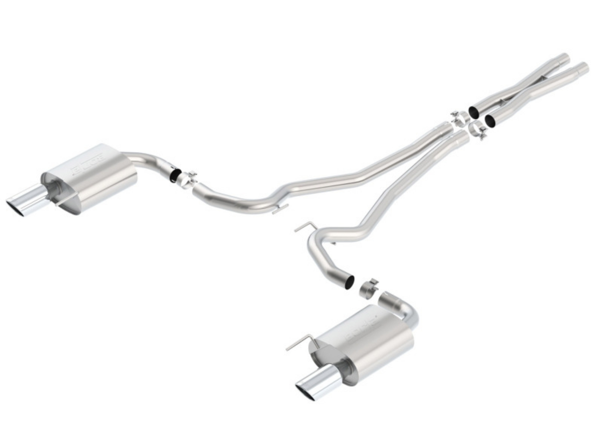 Picture of Borla S-Type Cat-Back 15-17 Ford Mustang GT 5-0L V8 MT-AT 2-5in pipe 4in tip