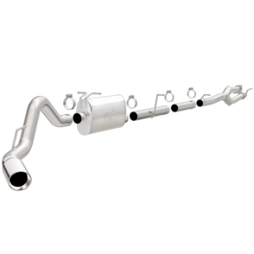 Picture of MagnaFlow Sys C-B 11-15 Ford Super Duty F250 6-2L EC CC, SS 3-5in Single Rear Pass Side Ext 5in Tip