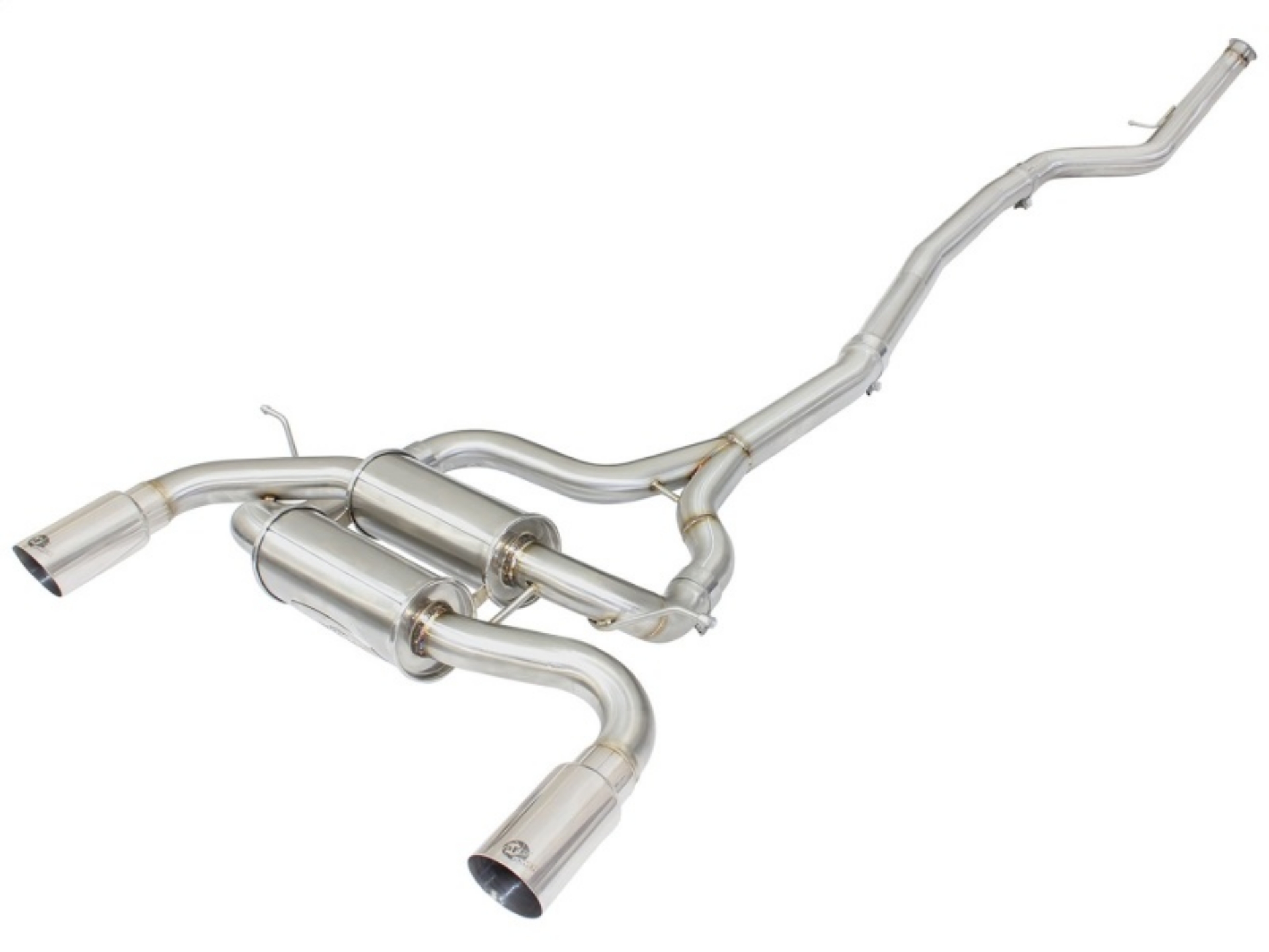 Picture of aFe MACHForce XP SS-304 Polish Tip 2-5in Dia Cat Back Exhaust 12-14 BMW 335i F30 3-0L t