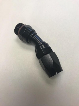 Picture of Fragola -10AN Male Rad- Fitting x 30 Degree Pro-Flow Hose End - Black