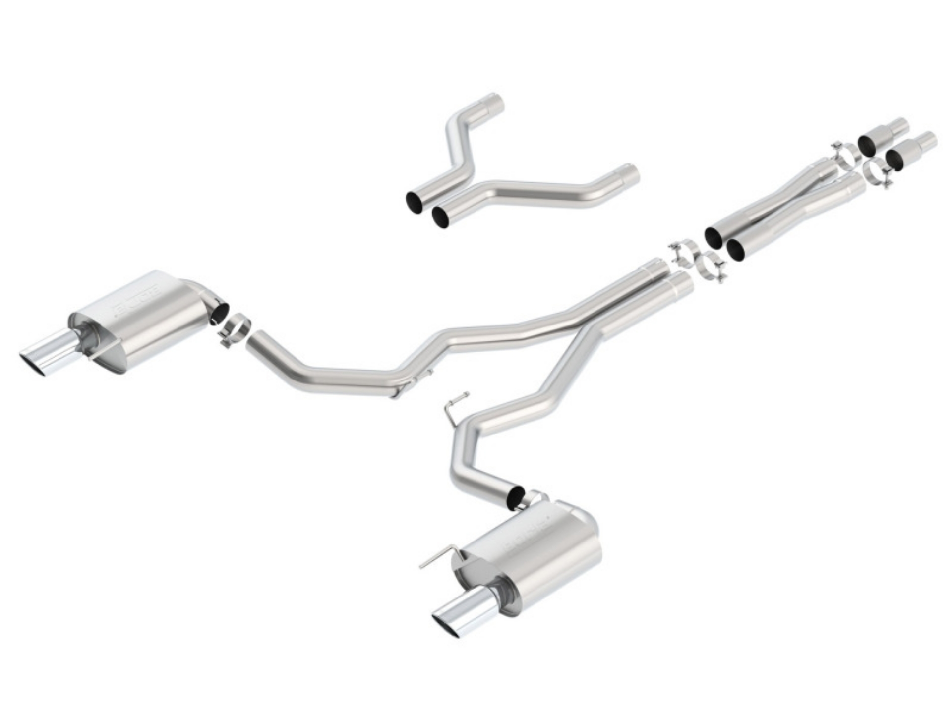 Picture of Borla S-Type Cat-Back 15-17 Ford Mustang GT 5-0L V8 MT-AT 3in pipe 4in tip