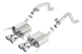 Picture of Borla 14-15 Chevy Corvette C7 w- AFM w-o NPP S Type Rear Section Exhaust Quad Rd RL Tips