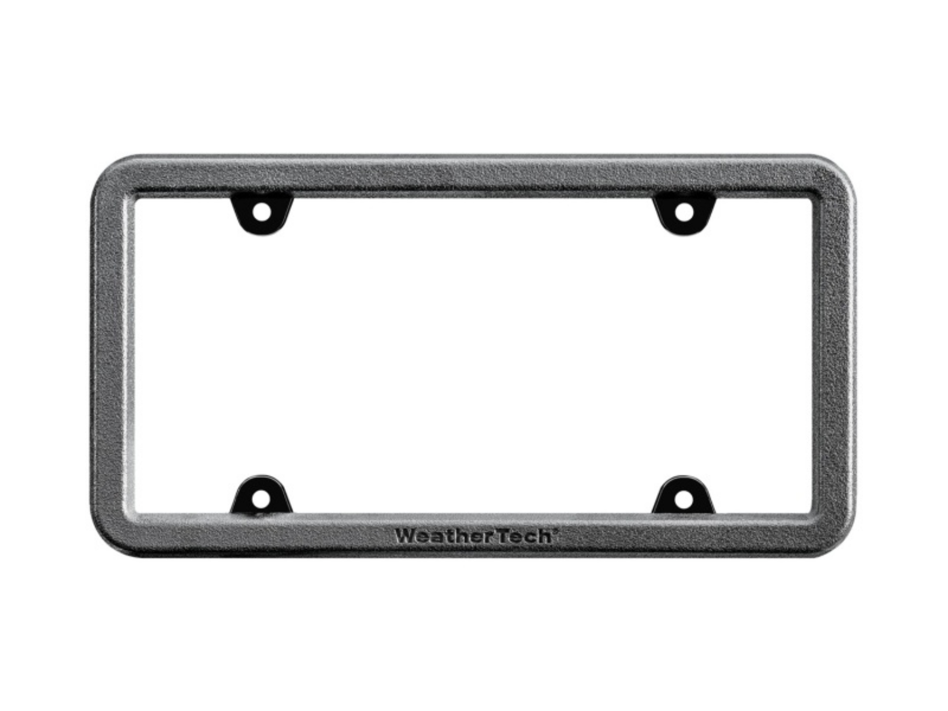 Picture of WeatherTech BumpFrame Black Satin Textured Finish License Plate Frame