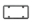 Picture of WeatherTech BumpFrame Black Satin Textured Finish License Plate Frame