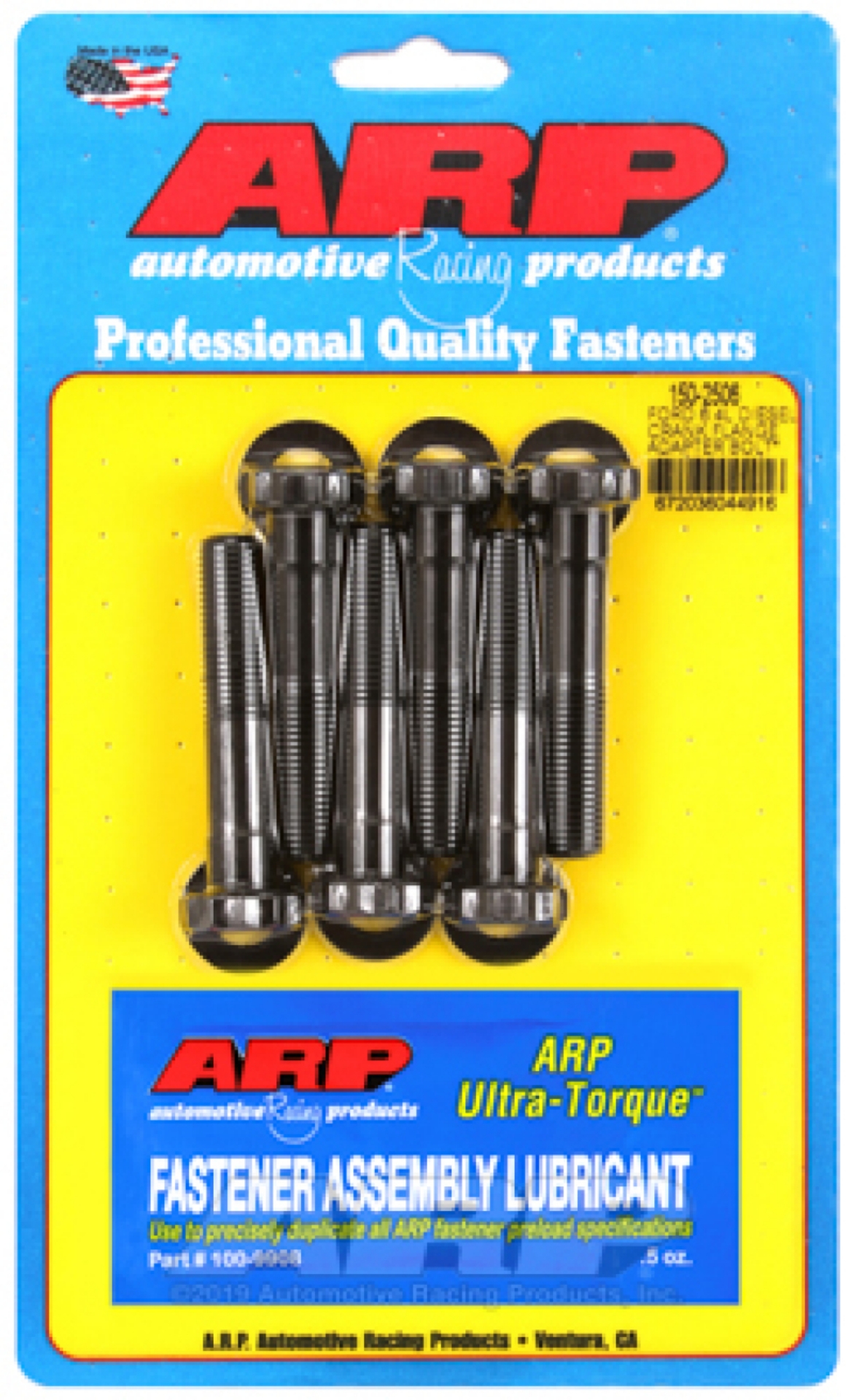 Picture of ARP Ford 6-4L Diesel Crank Flange Adapter Bolt Kit - 8740 Chrome Moly Black Oxide