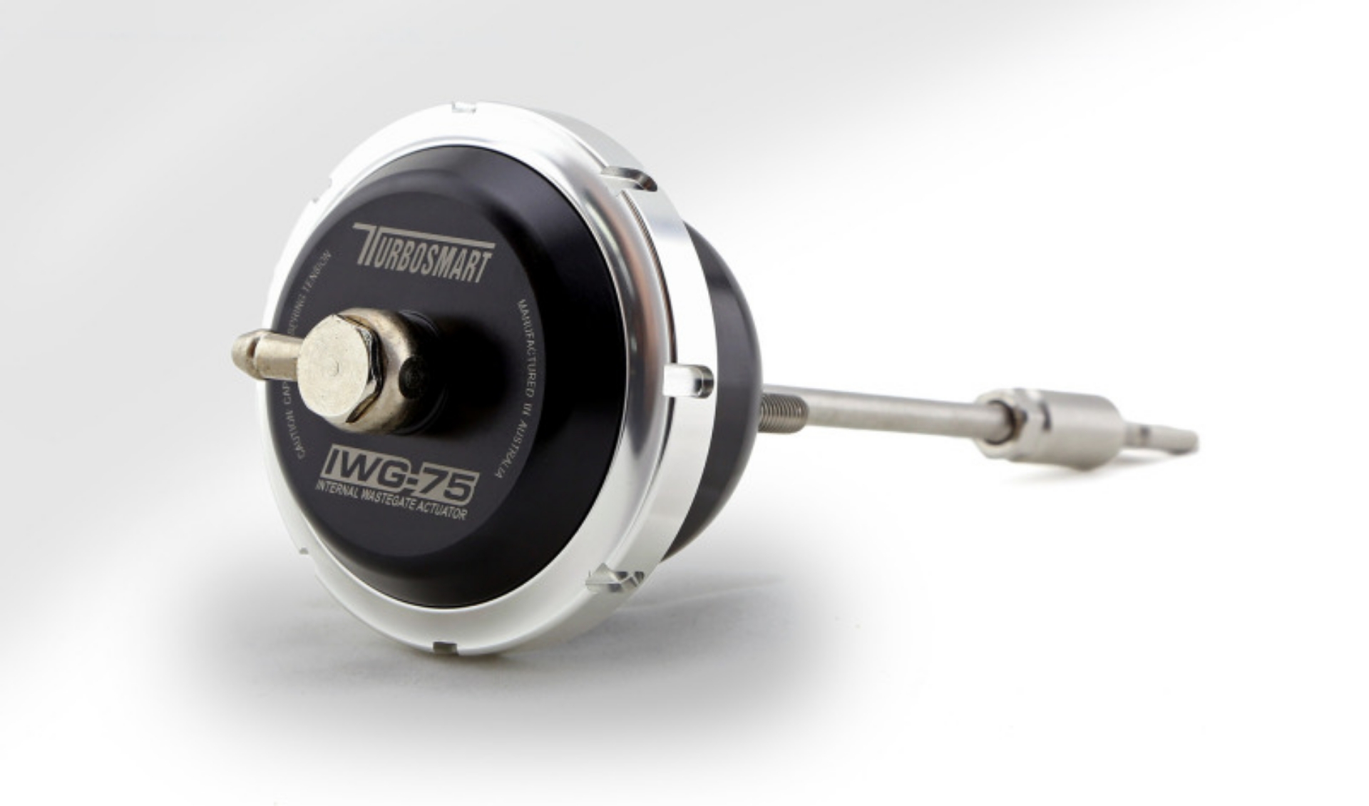 Picture of Turbosmart IWG75 2-3L EcoBoost Ford Mustang 12 PSI Black Internal Wastegate Actuator